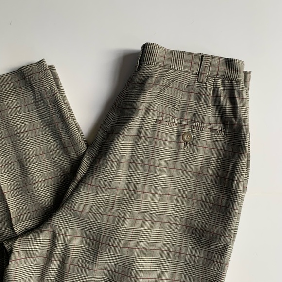 Vintage Liz Claiborne high waisted checkered trousers - Picture 2 of 9